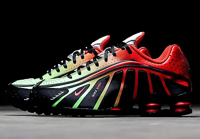 NEW Authentic Men's Nike SHOX R4 Running Shoes Reax NZ Torch Sneakers Black Red • $399.99