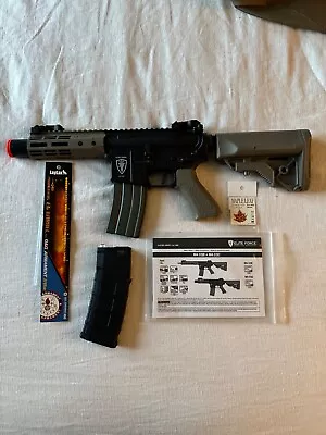 AIRSOFT UPGRADED Elite Force M4 CQC AEG With 2 High Cap Mags • $160