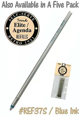  FIVE (5) Retro 51 Elite & Agenda Series Blue Ink Refills / #REF37S • $5.06