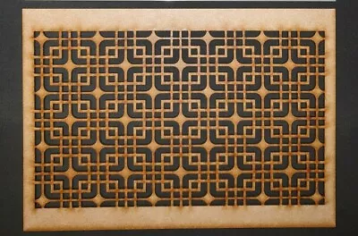 Decorative MDF Or Mylar Panel Pattern Screening Grille Stencil Embellishment  • £4