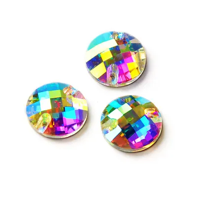  AB Chessboard Sew On Rhinestones Glass Strass Flat Back Crystal Stones Clothes • $4.71