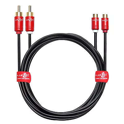 JuicEBitz® Premium Male To Female RCA Cable Extension Lead - LIFETIME WARRANTY • £8.99