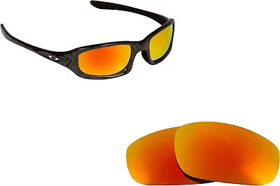 $24 • Buy LenSwitch Polarized Replacement Lenses For Oakley Square Wire Sunglasses Red