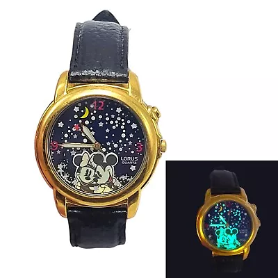 Lorus Mickey & Minnie Mouse Musical Watch V621-0020 Japan • $45