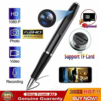 Mini Spy Pen Hidden Camera Full HD 1080P Video Voice Cam DVR Security Recorder • $35.88