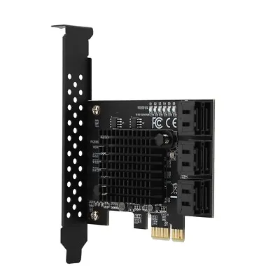 6-Port 3.0 PCI Express Expansion Card Riser Card Compatible For SATA6G GDS • £30.93