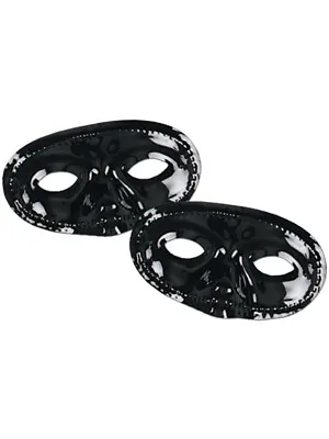 Black Venetian Masquerade Ball Party Eye Half Face Mask Costume Accessory • $5.98