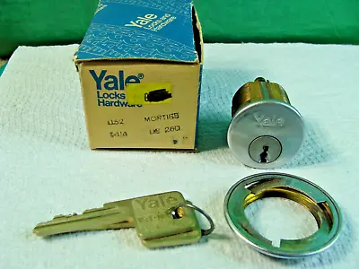 Yale Mortise Cylinder Lock 1152 1-1/4 US26D 2-Keys Satin NIB NOS Eaton (Key GE) • $20