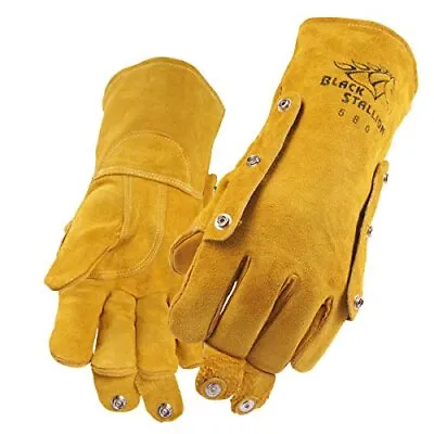 $32.77 • Buy Black Stallion 580L FluxGuard Premium Cowhide Stick Welding Gloves - Large