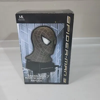 Master Replicas Spider-Man 3 Black Costume Mask Scaled Replica Bust - New In Box • $99.99