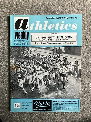 £6.99 • Buy ATHLETICS WEEKLY - 1st December  1973 - David Jenkins; Tony Simmons