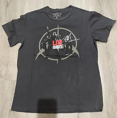 U2 360 2011  Tour T Shirt Bono Edge No Line On The Horizon Rock Band Size Medium • $29.99