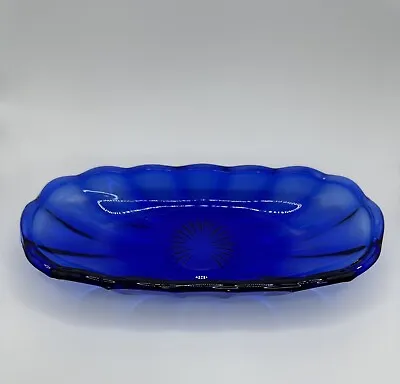 Vintage Anchor Hocking Cobalt Blue Sundae/Relish Dish • $12