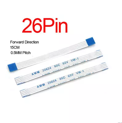 5Pcs FFC/FPC Flexible Ribbon Cable Flat Connection Cable 15CM 0.5mm Pitch 26Pin • $0.12