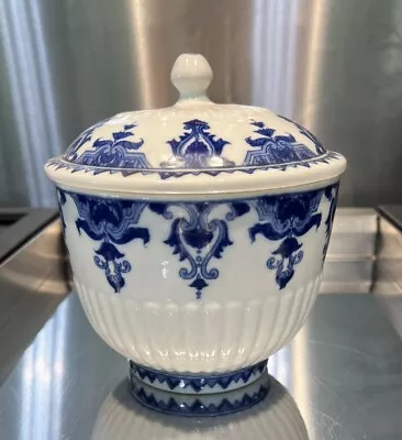 Vintage Andrea By Sadek Blue / White Asian Design Canister/jar With Lid  • $38.99