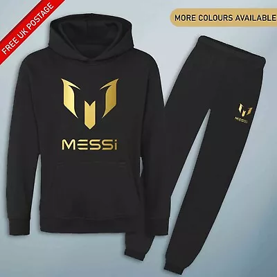 £27.98 • Buy Kids Messi Tracksuit Hoodie & Kids Joggers Jersey Football Lionel #10 GOAT Top