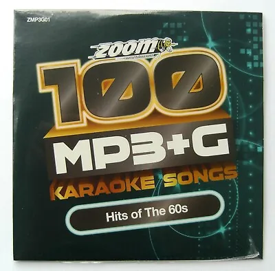 Zoom Karaoke MP3+G On DVD-ROM Disc - Hits Of The 60s - 100 Karaoke Songs • £6.95