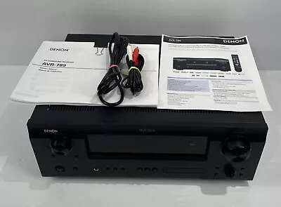 DENON AVR 789 Multi Zone Receiver  Home Theater 7.1 Channel No Remote Tested • $124.99