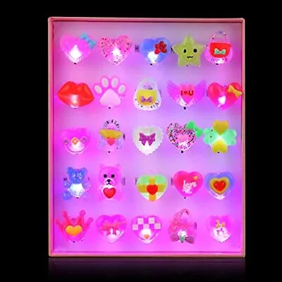 $27.42 • Buy 25 Pcs Valentine's Day Light Up Rings LED Valentine's Day Party Favors Resin ...
