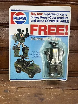 NIB PEPSI Jeeper Creeper Promo Bootleg G1 Transformers Go Bots Robot JEEP • $64.99