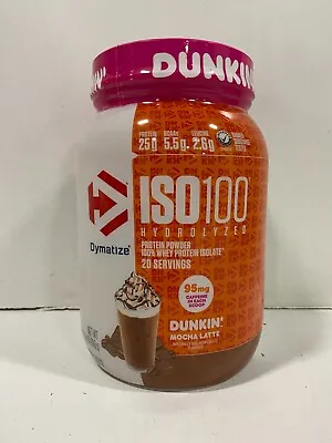 New DYMATIZE ISO100 Hydrolyzed Whey Protein Powder Dunkin' Mocha Latte • $24.99