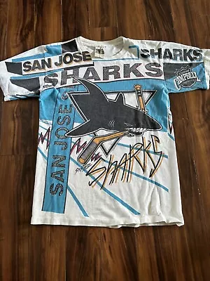 Vintage Magic Johnson San Jose Sharks Aop Shirt Size - L • $114.99