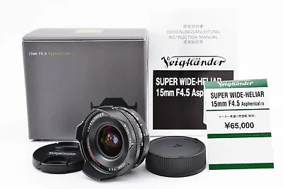 [Mint Box] Voigtlander SUPER-WIDE HELIAR 15mm F4.5 ASPH II Leica M VM Japan 586 • $399.99