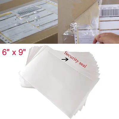 500 Pack 6 X9  Clear Packing List Envelopes Shipping Label Pouches Self Adhesive • $33.77