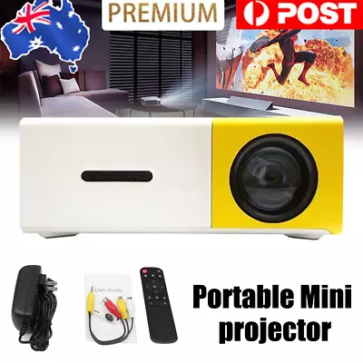 Home Movie Cinema Mini Projector USB LED 1080P Portable Pocket Projector Party • $29.49