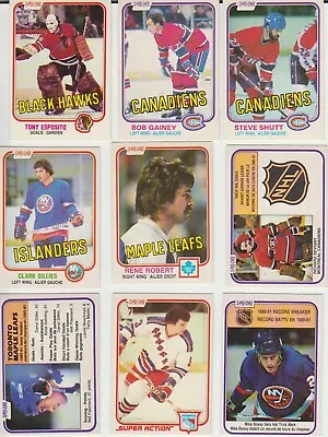 1981-82 O-Pee-Chee Hockey SET BREAK Singles Complete Your Set #1-200 • $0.99