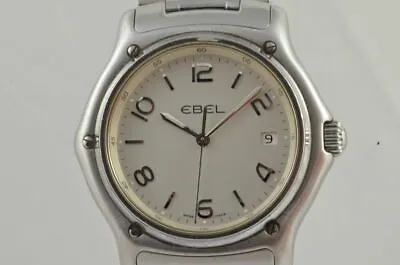Ebel 1911 Men's Watch Steel 41MM Top Condition With Orig. Steel Bracelet 9187251 • £734.61