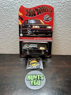 Hot Wheels 2023 RLC Membership 1993 Ford Mustang Cobra R - Black Red Line Club • $39.99