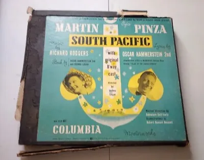 Martin Pinza South Pacific 1949 Columbia Records Box Is Very Worn Around Edges • $20