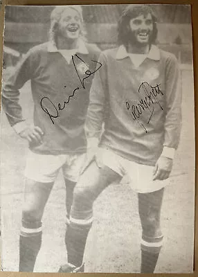 £55 • Buy Manchester United: Signed Picture Of George Best And Denis Law