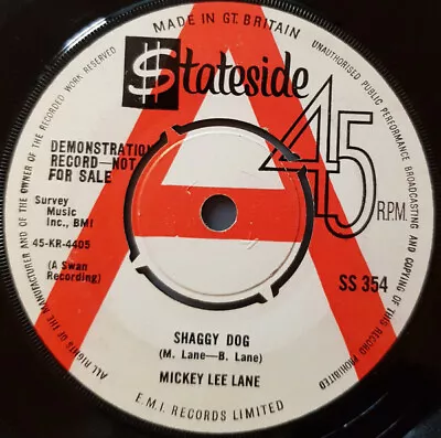 Mickey Lee Lane - Shaggy Dog / Oo-Oo 7 (Vinyl) • $211.37