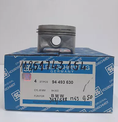 PISTONS SET W/RINGS/PINS KS 84.485mm - BMW E34/E36/Z3 - 11251743154 / 94493630 • $400