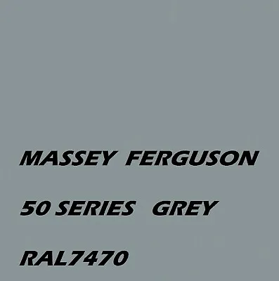 MASSEY FERGUSON 50 GREY Agricultural Machinery Enamel Gloss Paint Brush Or Spray • £19.04