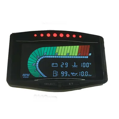 5 In 1 Car Truck Oil Pressure Gauge Volt Voltmeter Water Temp/Fuel Meter 12/24V • $59.30