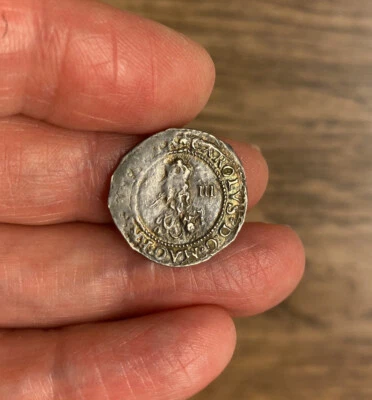 £495 • Buy Charles I (1625-1649). Silver Threepence. Oxford Mint. Dated 1644. Rare.