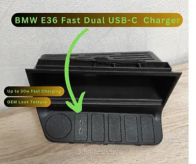 BMW E36 Fast Dual USB-C  Charger Button Cover • $44.79