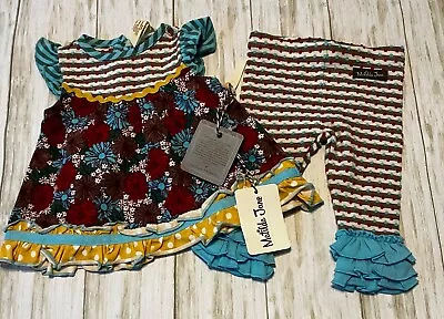 Matilda Jane NWT 2pc Once Upon A Time Brushwood Leggings Silly Goose Top 3-6 Mos • $50