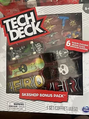 Tech Deck ZERO Skateboard Sk8shop Bonus Pack 6 Boards New Spin Master Sealed • $20
