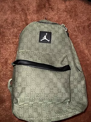 NWT Jordan Monogram Full-Size Laptop Backpack Green MA0758 Limited Edition • $64.97