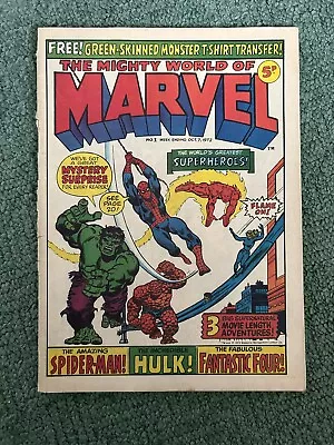 Mighty World Of Marvel Issue No 1 Oct 1972 Vintage Marvel UK Comic • £10