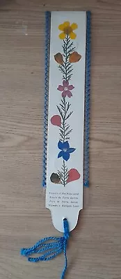 Vintage Flowers Of The Holy Land Bookmark (Coins From Israel) • £4.95