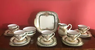 £49.99 • Buy Art Deco Meito China Tea Set - Japanese Hand Painted 1930’s - 18 Pieces