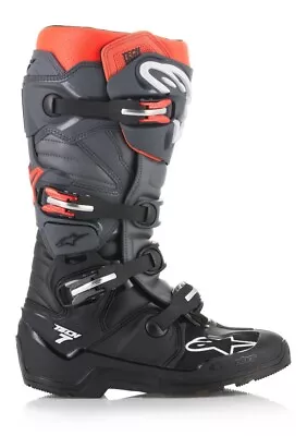 Alpinestars Tech 7 Enduro Boots BLACK/GREY/RED (Size 13) - 482-28813 • $439.95