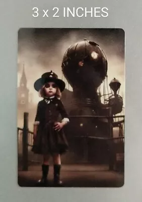 3  Girl Steampunk Decal Vinyl Sticker Goth Core Industrial Fantasy Kid Dark Home • $3