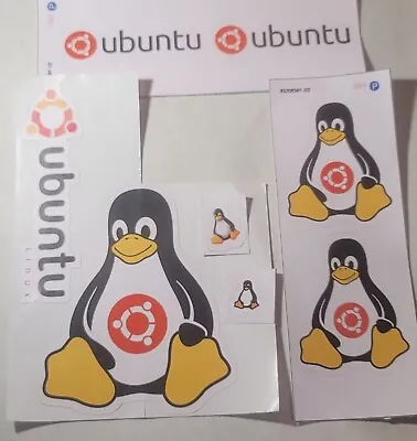 Ubuntu Linux Vynal Decal Stickers (assorted Sizes) • $7.49