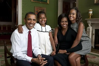 President Barack Obama Michelle And Family 8x10 Glossy Photo Picture • $3.99